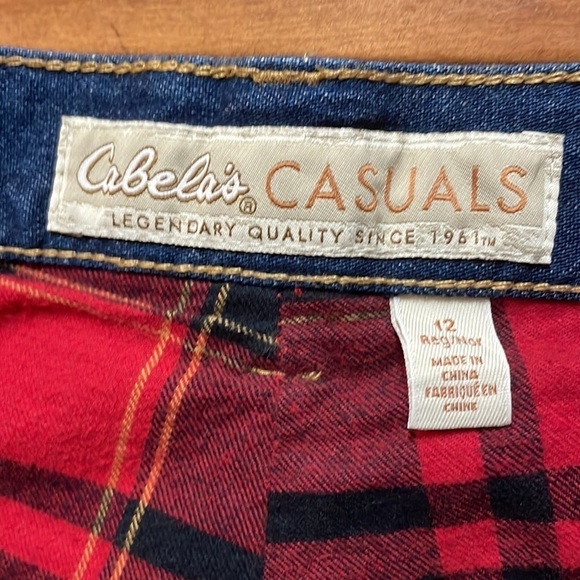 CABELA’S Flannel Lined Jeans Size 12 - Picture 6 of 13